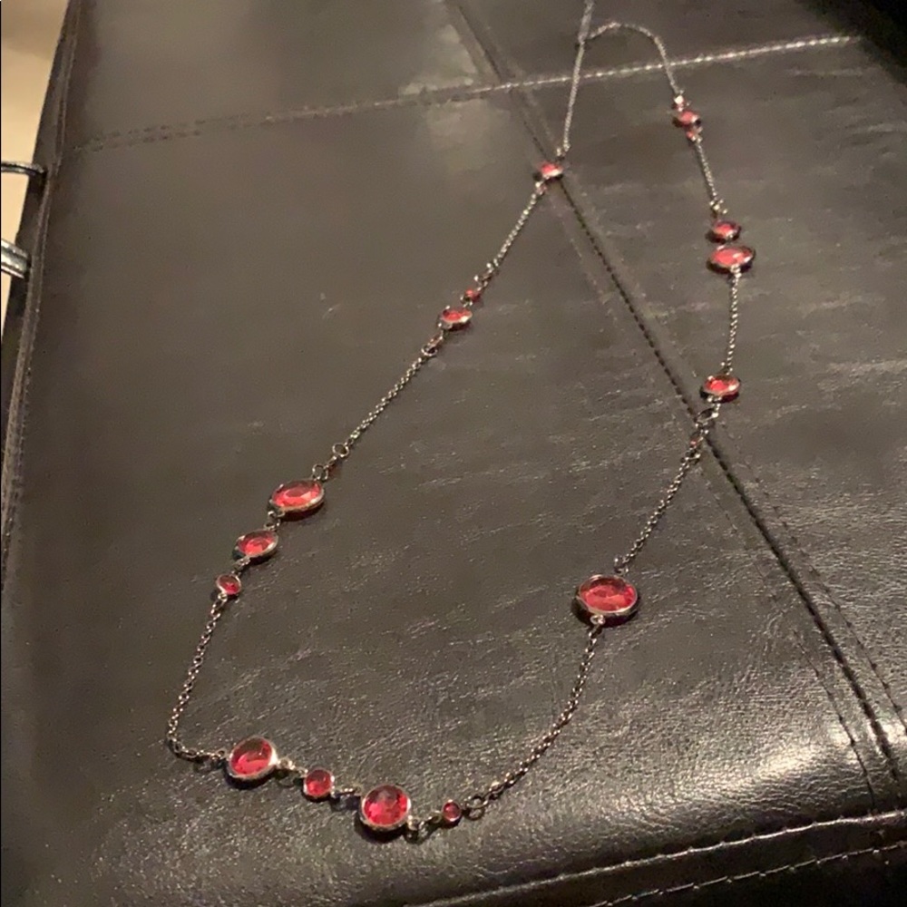 Pink jewels necklace